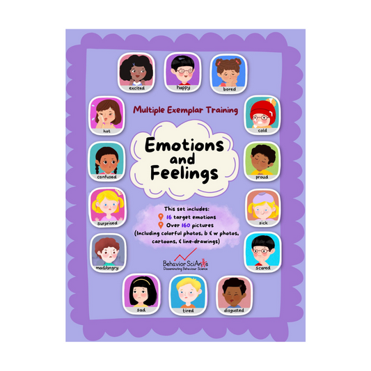 Multiple Exemplar Training - Emotions and Feelings: Vocabulary Builder - Learning Emotions and Feelings from Facial Expressions and Body Language